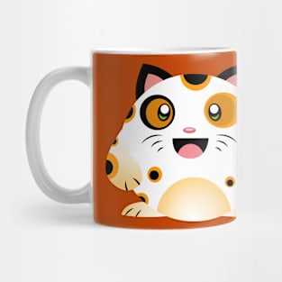 Calico Lucky Cat Mug